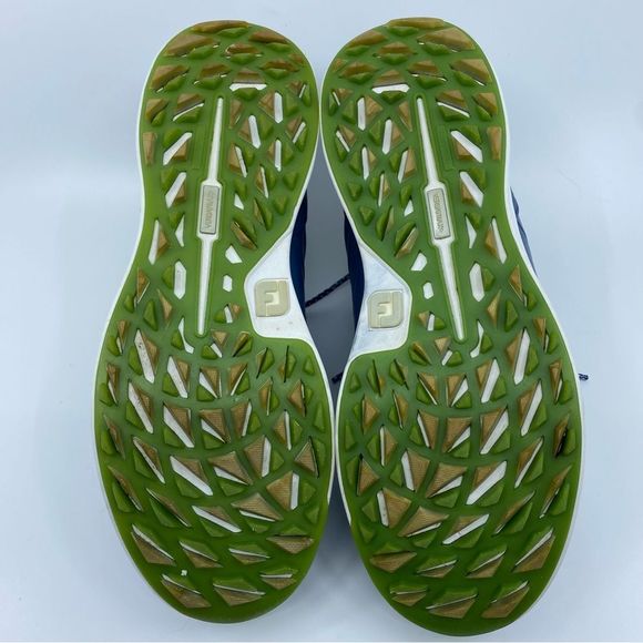 FootJoy Women’s Stratos Waterproof Leather Golf Shoes Color Blue SZ 8 - Picture 7 of 10